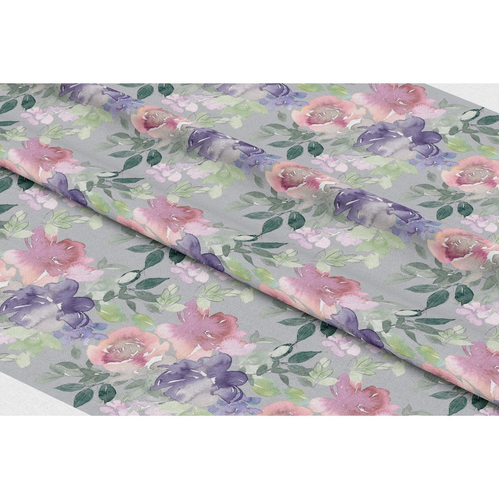 Watercolor Floral Art Pattern 1 Quilting Cotton Fabric