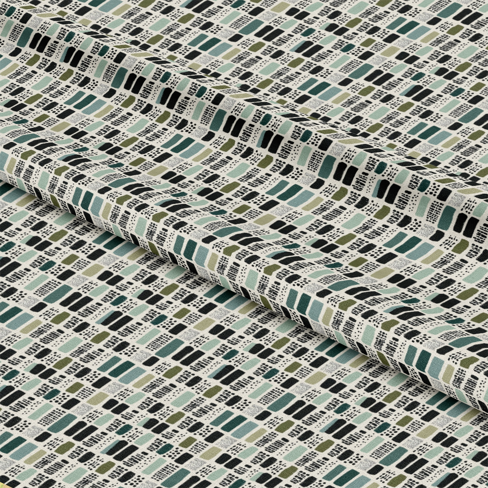 Sage Green Boho Pattern 7 Quilting Cotton Fabric