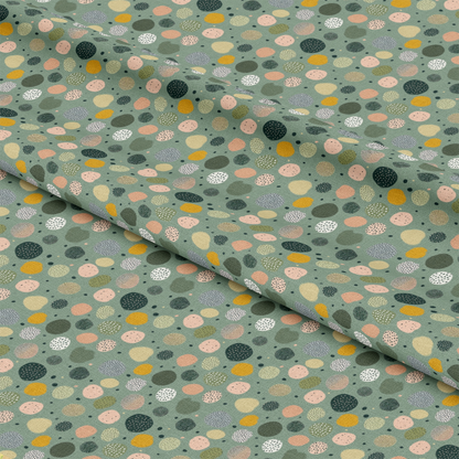Sage Green Boho Pattern 9 Quilting Cotton Fabric