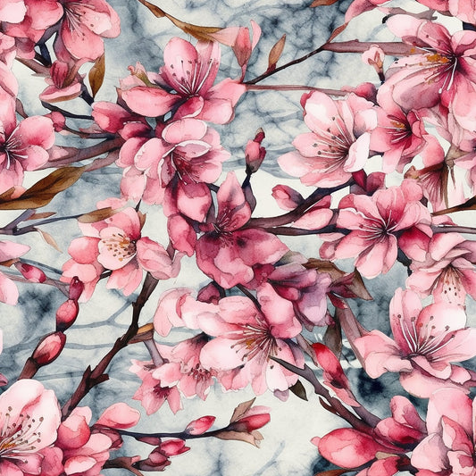 Sakura Watercolor Pattern 4 Quilting Cotton Fabric