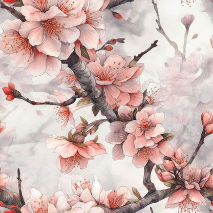 Sakura Watercolor Pattern 5 Quilting Cotton Fabric