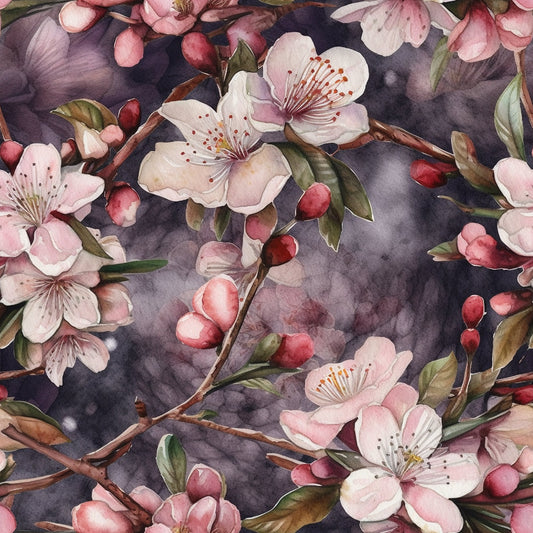 Sakura Watercolor Pattern 9 Quilting Cotton Fabric