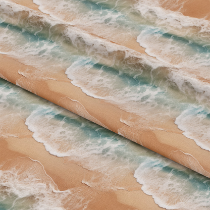 Sandy Beach Texture Summer Pattern 2 Quilting Cotton Fabric