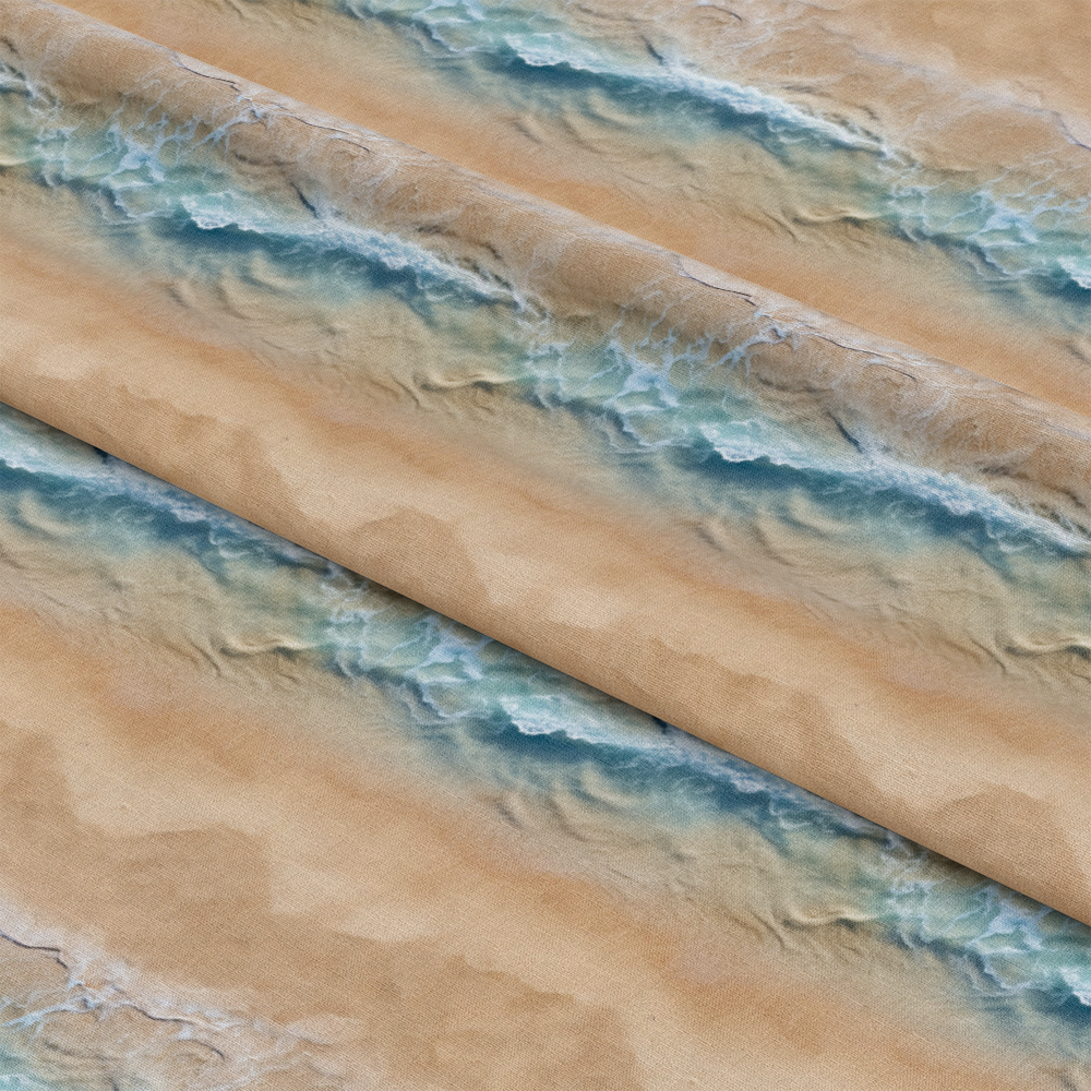 Sandy Beach Texture Summer Pattern 4 Quilting Cotton Fabric