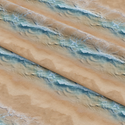 Sandy Beach Texture Summer Pattern 4 Quilting Cotton Fabric