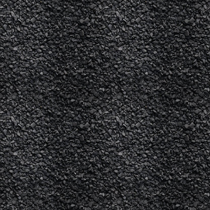 Dark gray gravel stones uniformly spread across the image, creating a textured, rocky surface.