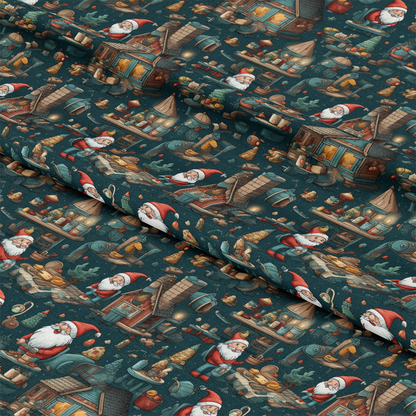 Santa's Workshop Pattern 15 Quilting Cotton Fabric