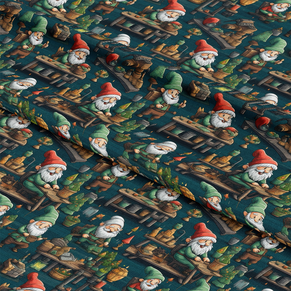 Santa's Workshop Pattern 28 Quilting Cotton Fabric