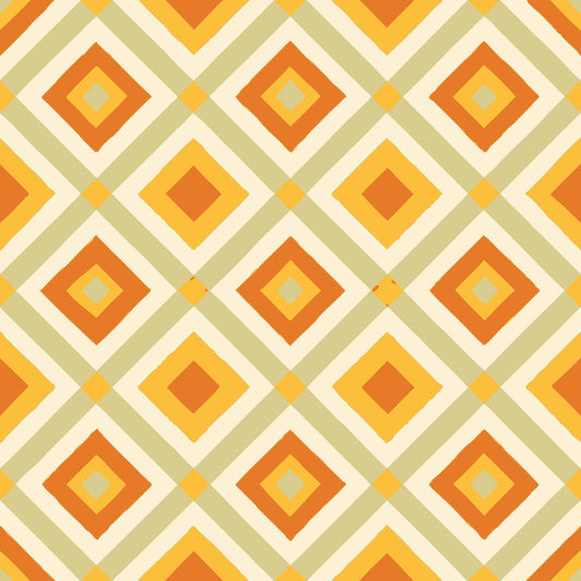 Scandinavian Geometric Pattern 11 Quilting Cotton Fabric
