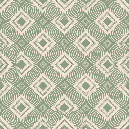 Scandinavian Geometric Pattern 13 Quilting Cotton Fabric