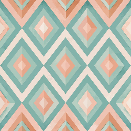 Scandinavian Geometric Pattern 14 Quilting Cotton Fabric