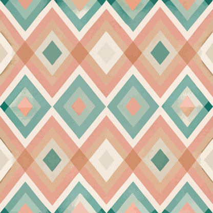 Scandinavian Geometric Pattern 15 Quilting Cotton Fabric
