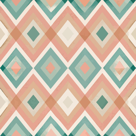 Scandinavian Geometric Pattern 15 Quilting Cotton Fabric