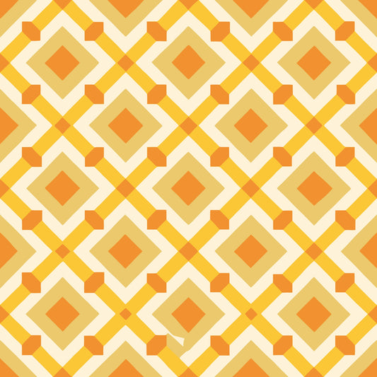 Scandinavian Geometric Pattern 16 Quilting Cotton Fabric