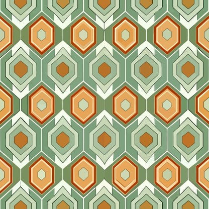 Scandinavian Geometric Pattern 18 Quilting Cotton Fabric