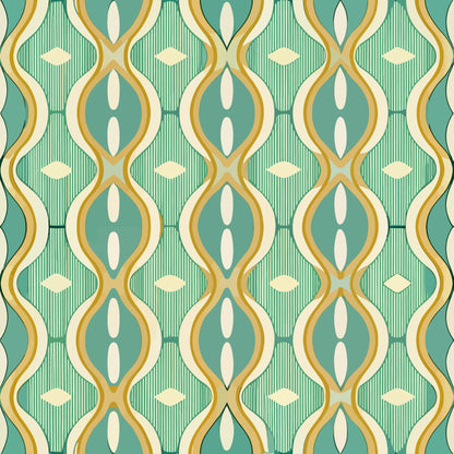 Scandinavian Geometric Pattern 22 Quilting Cotton Fabric