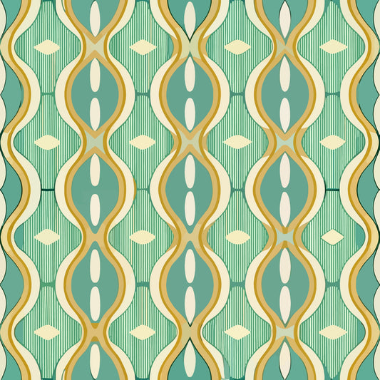 Scandinavian Geometric Pattern 22 Quilting Cotton Fabric