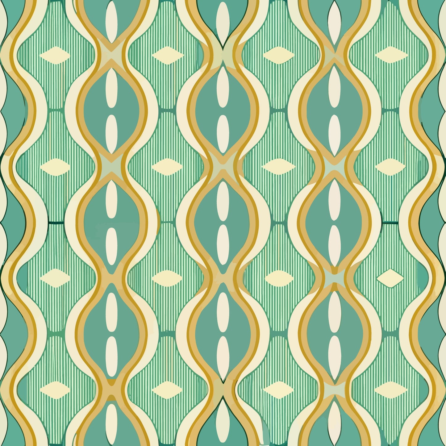 Scandinavian Geometric Pattern 22 Quilting Cotton Fabric