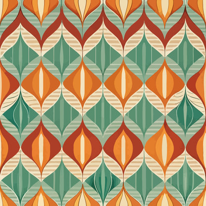 Scandinavian Geometric Pattern 23 Quilting Cotton Fabric