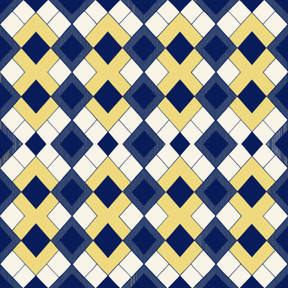 Scandinavian Geometric Pattern 25 Quilting Cotton Fabric