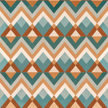 Scandinavian Geometric Pattern 29 Quilting Cotton Fabric