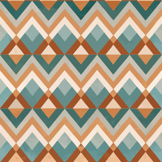 Scandinavian Geometric Pattern 29 Quilting Cotton Fabric
