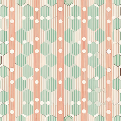 Scandinavian Geometric Pattern 4 Quilting Cotton Fabric