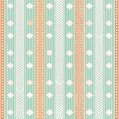 Scandinavian Geometric Pattern 5 Quilting Cotton Fabric