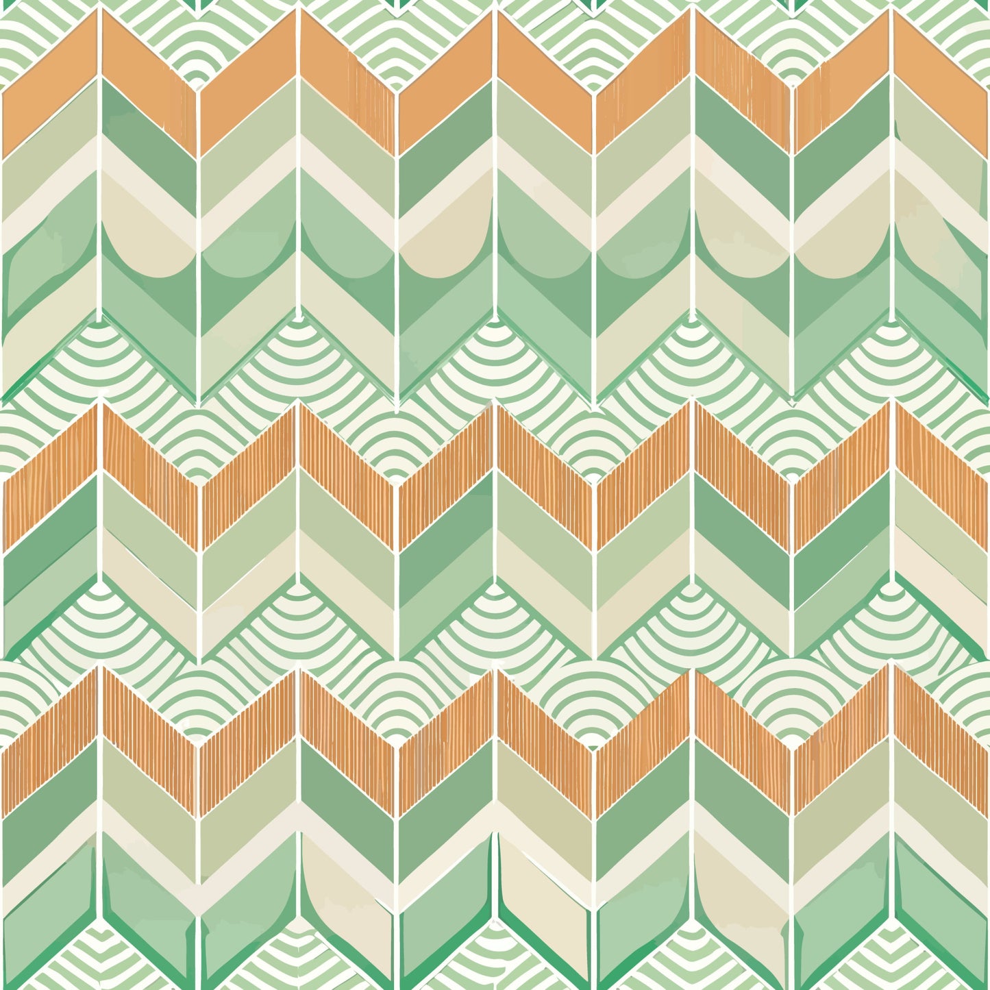 Scandinavian Geometric Pattern 6 Quilting Cotton Fabric