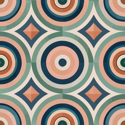 Scandinavian Geometric Pattern 8 Quilting Cotton Fabric