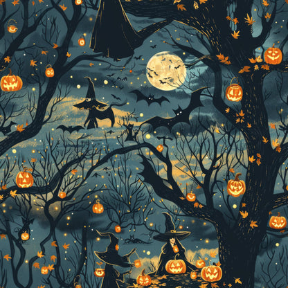 Scary Forest Pattern 10 Quilting Cotton Fabric