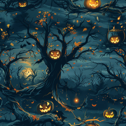 Scary Forest Pattern 11 Quilting Cotton Fabric