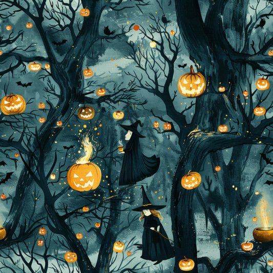 Scary Forest Pattern 17 Quilting Cotton Fabric