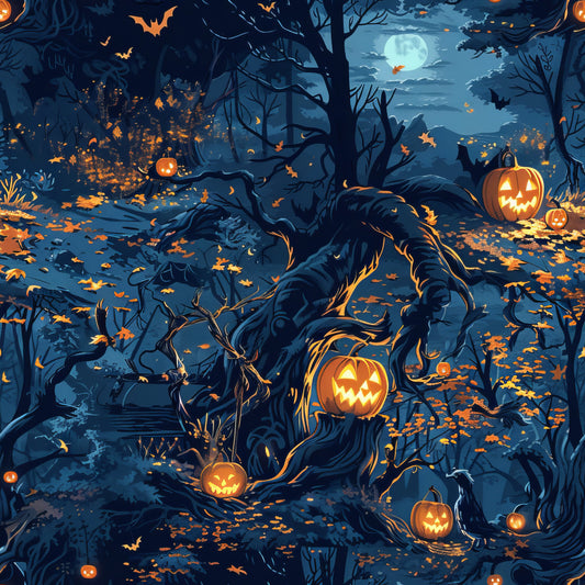 Scary Forest Pattern 22 Quilting Cotton Fabric