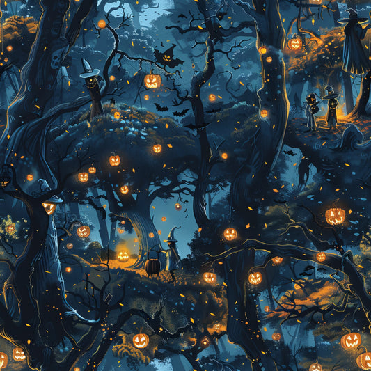 Scary Forest Pattern 5 Quilting Cotton Fabric
