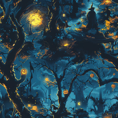 Scary Forest Pattern 6 Quilting Cotton Fabric