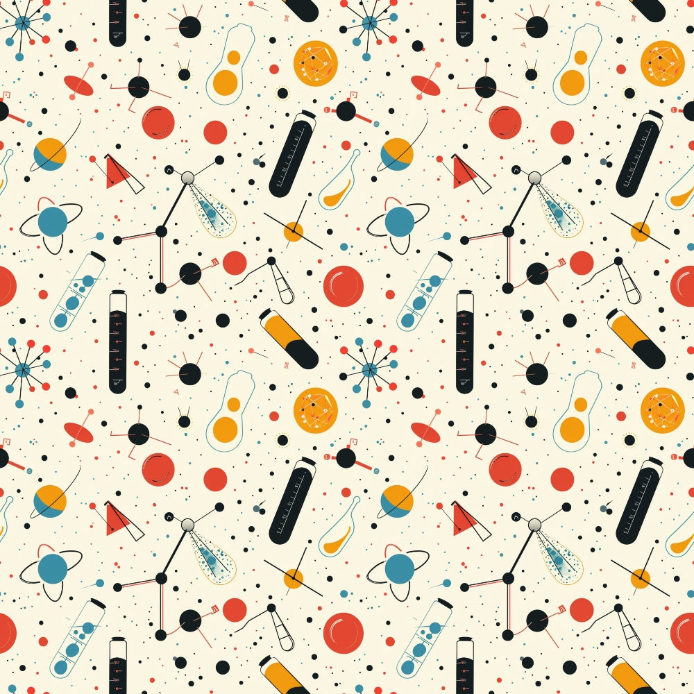 Science Kit Pattern 10 Quilting Cotton Fabric – FabricMegaStore.com