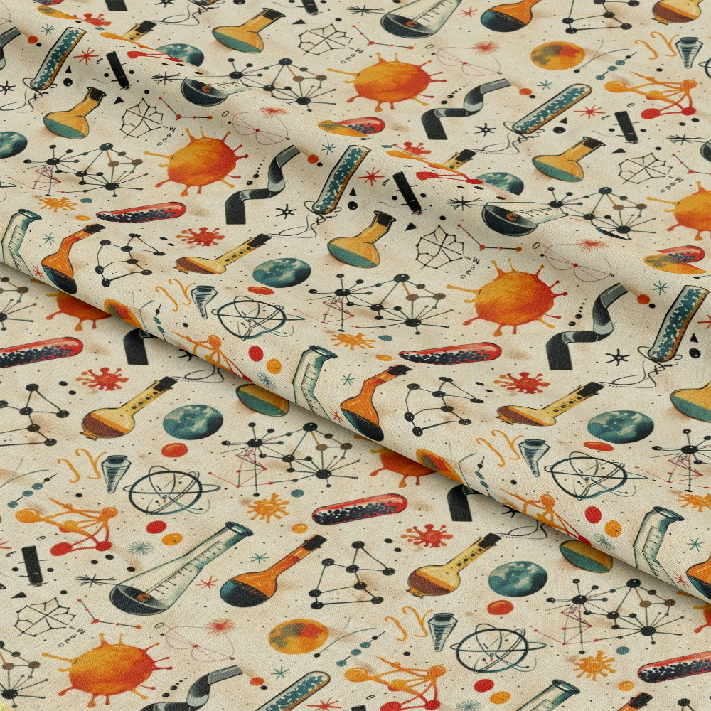 Science Kit Pattern 13 Quilting Cotton Fabric