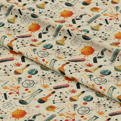 Science Kit Pattern 13 Quilting Cotton Fabric