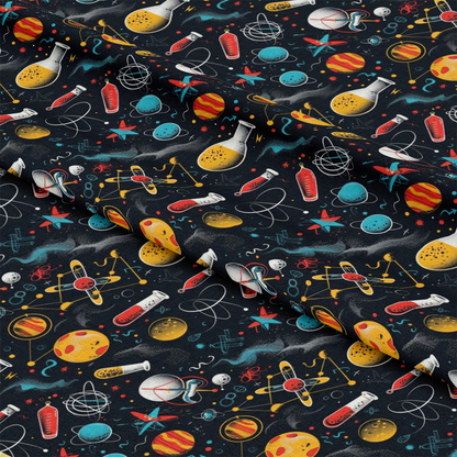Science Kit Pattern 14 Quilting Cotton Fabric