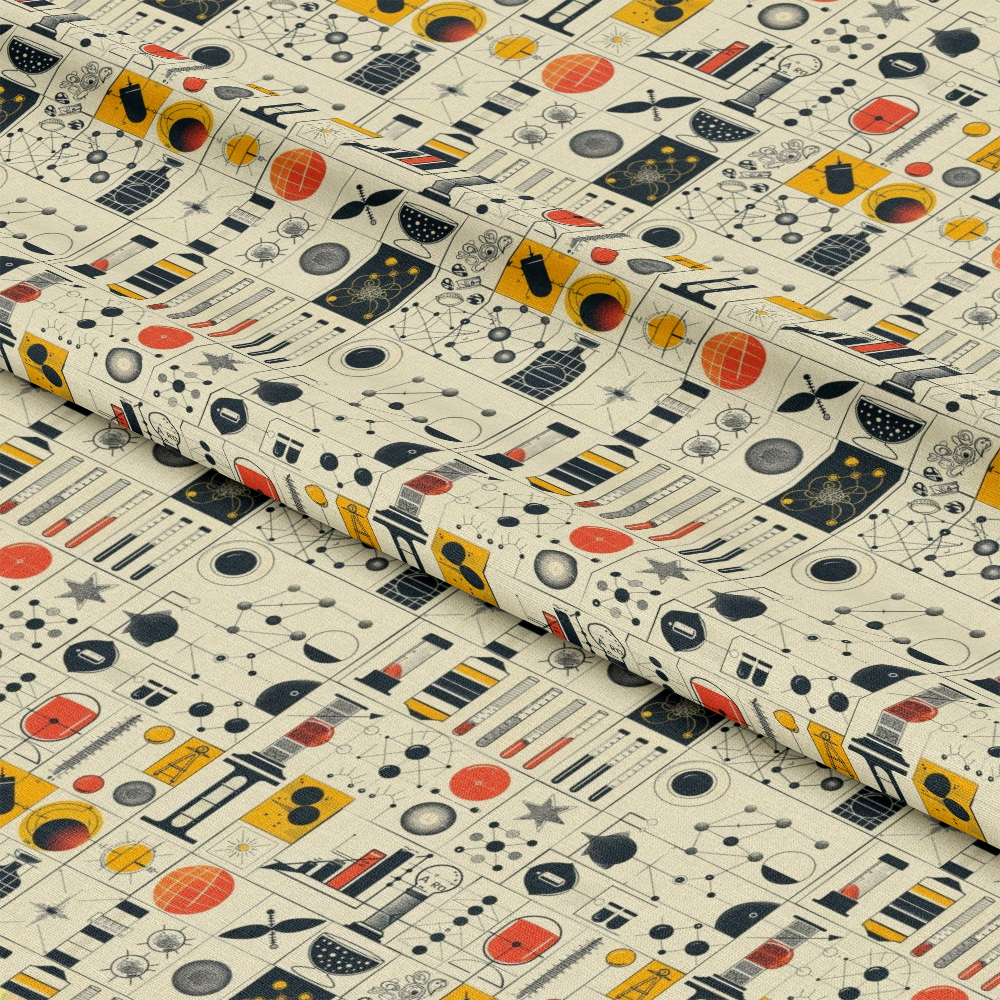 Science Kit Pattern 21 Quilting Cotton Fabric