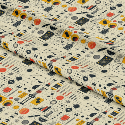 Science Kit Pattern 21 Quilting Cotton Fabric