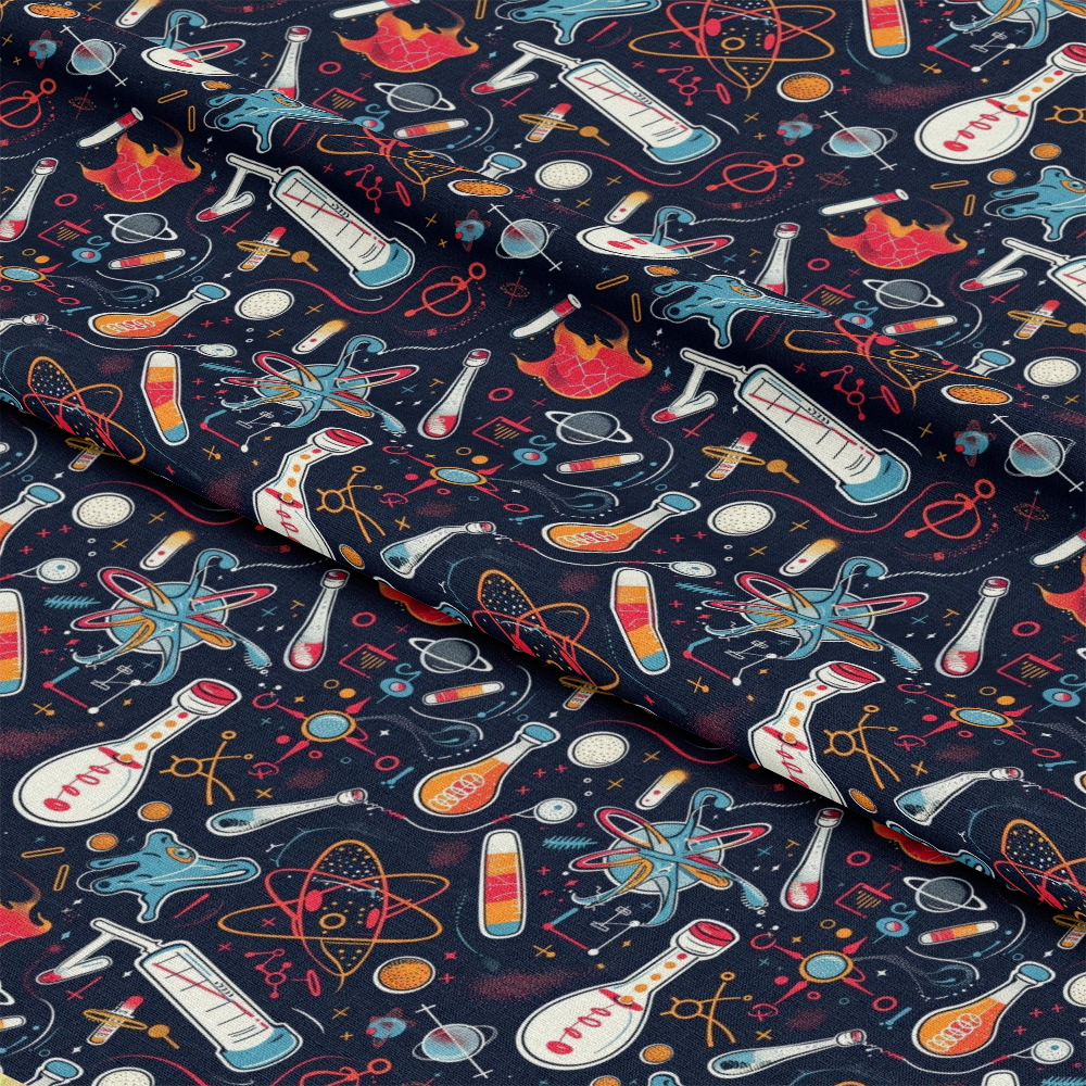 Science Kit Pattern 23 Quilting Cotton Fabric