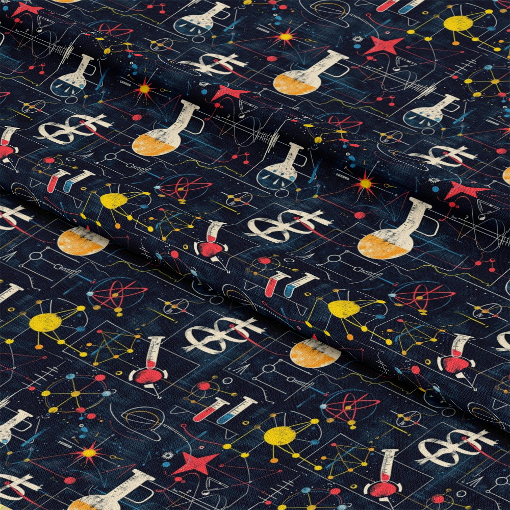 Science Kit Pattern 2 Quilting Cotton Fabric
