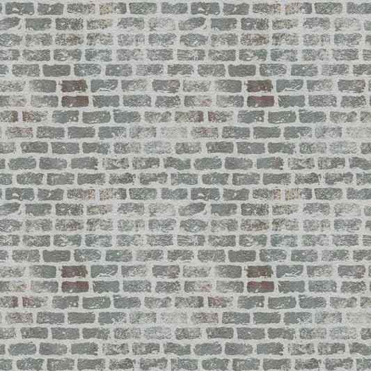 Grunge Brick Wall Pattern 2 Quilting Cotton Fabric