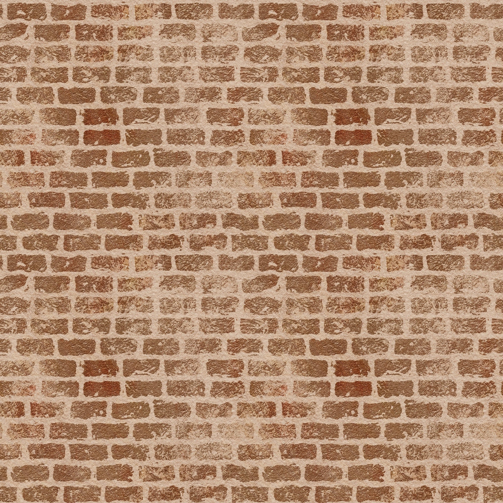 brown, tan, beige, rust, brick wall, grunge, weathered, vintage, distressed, textured, masonry, quilting cotton, fabric panel, aged appearance, mottled, earthy tones, building materials, architectural, rustic, worn