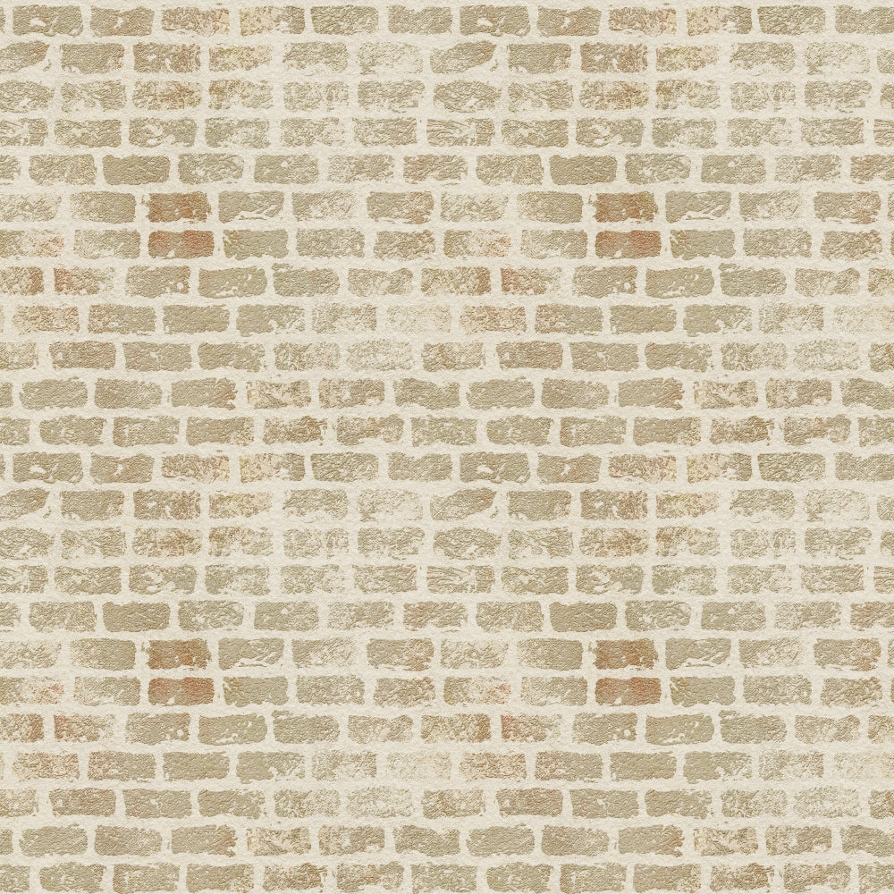 Grunge Brick Wall Pattern 7 Quilting Cotton Fabric