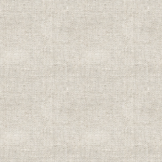 A close-up view of a beige, textured fabric surface with a woven pattern.