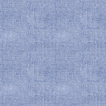 Close-up of blue denim fabric texture, showcasing a tight, woven pattern and a uniform color throughout.