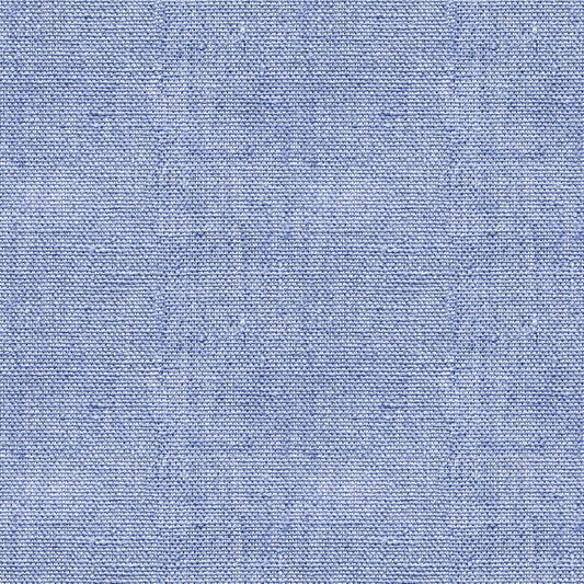 Close-up of blue denim fabric texture, showcasing a tight, woven pattern and a uniform color throughout.